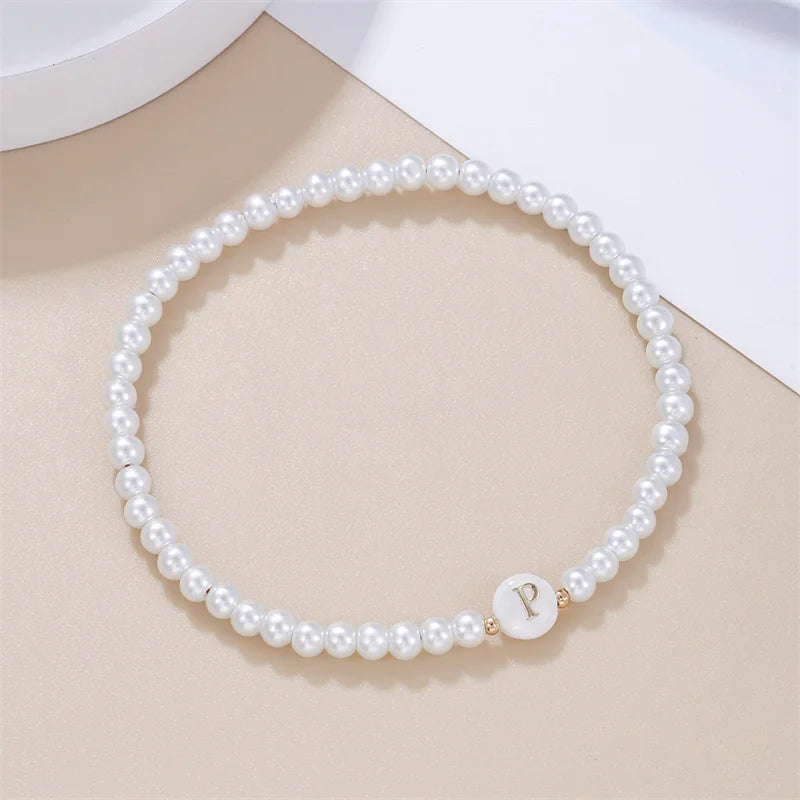 Pearl Initials – Personalisiertes Buchstabenarmband A–Z✨