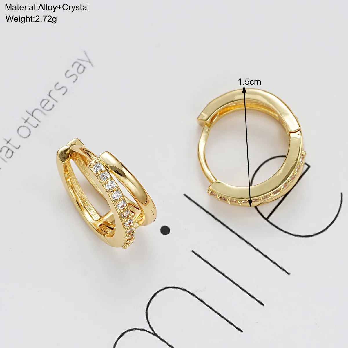 Luna Curve – Doppelte Creolen mit Zirkonia-Glanz ✨