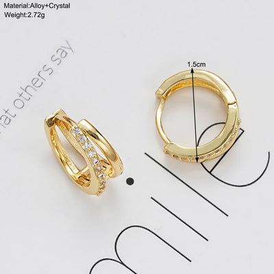 Luna Curve – Doppelte Creolen mit Zirkonia-Glanz ✨