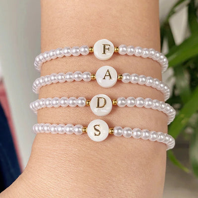 Pearl Initials – Personalisiertes Buchstabenarmband A–Z✨