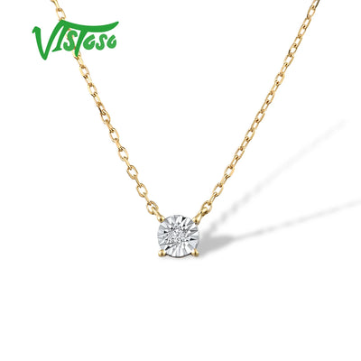 ✨ 375 Goldkette mit Echtem Diamant – Zart, Zertifiziert &amp; Zeitlos 💛