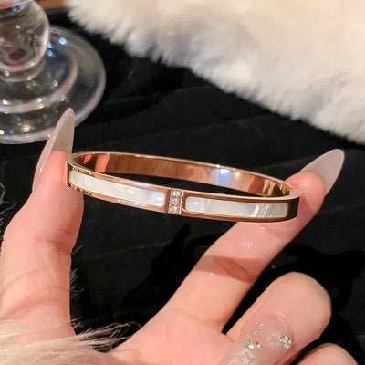 Golden Elegance – Vielseitige Armreife im Rosé-Finish✨