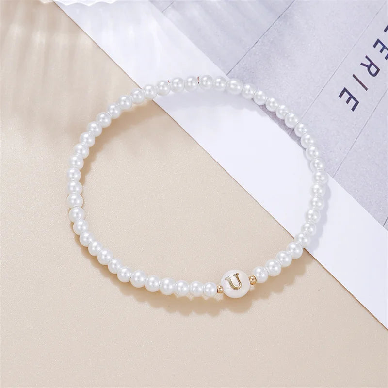 Pearl Initials – Personalisiertes Buchstabenarmband A–Z✨