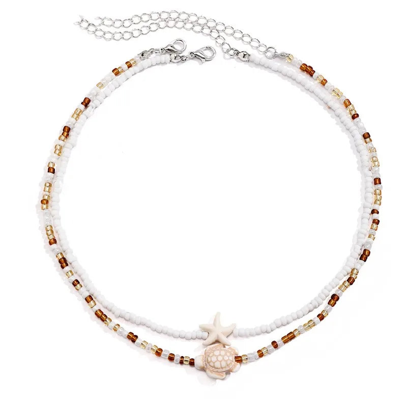 🌊 Seastar Vibes – Sommerlicher Choker mit Seestern 🤍✨