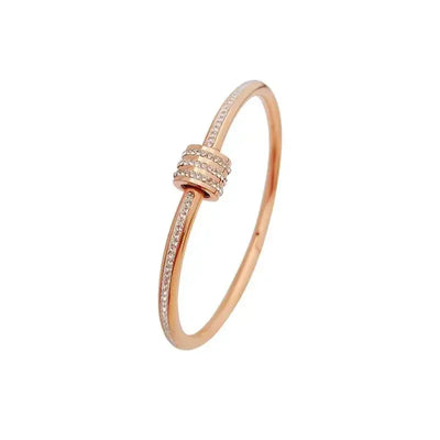 Golden Elegance – Vielseitige Armreife im Rosé-Finish✨