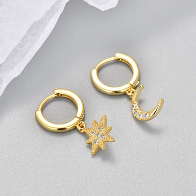 Luna Curve – Doppelte Creolen mit Zirkonia-Glanz ✨