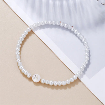 Pearl Initials – Personalisiertes Buchstabenarmband A–Z✨