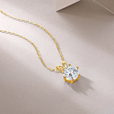 💎 14K Goldkette mit Moissanite Diamant – Zertifiziertes Luxusstück 💛