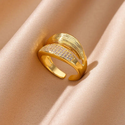 Goldene Ringe mit Zirkonia – Strahlende Eleganz für jeden Anlass