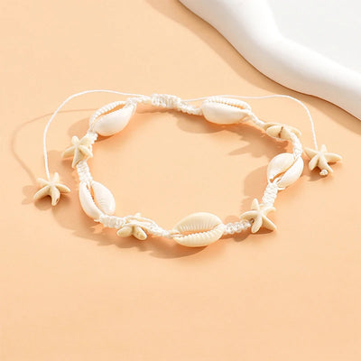Boho Muschel-Fußkettchen Set – Sommer Vibes fürs Fußgelenk🐚🌟