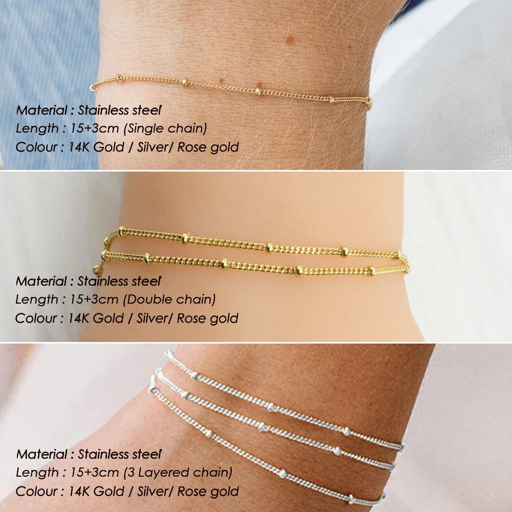 Zartes 585 Goldarmband ✨ – Minimalistische Eleganz aus Echtgold