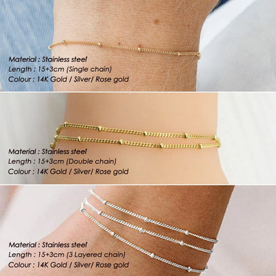 Zartes 585 Goldarmband ✨ – Minimalistische Eleganz aus Echtgold