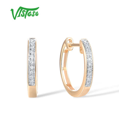 💎 14K Echtgold Ohrringe mit Diamanten – Luxuriöse Eleganz in Gold, Weißgold & Roségold 💫