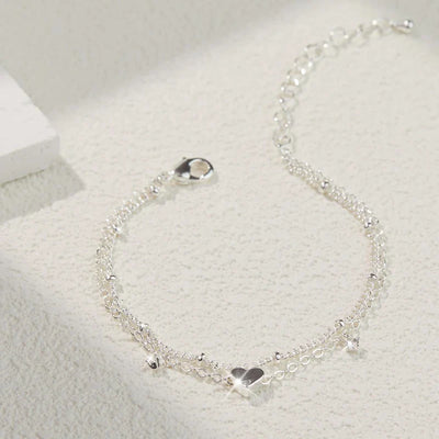 925er Sterling Silber Fußkettchen – Klassische Eleganz für jeden Anlass