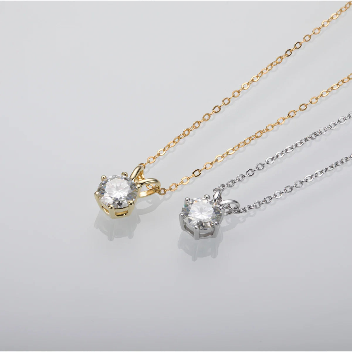 Diamond Shine – Solitäranhänger aus Sterling Silber
