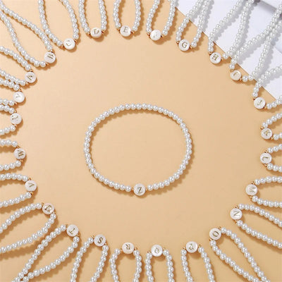 Pearl Initials – Personalisiertes Buchstabenarmband A–Z✨