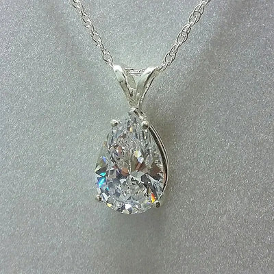 Crystal Drop – Tropfenanhänger aus Sterling Silber
