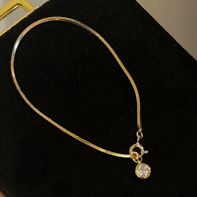 Lumi Armband – Zarte Eleganz mit Kristallanhänger (Gold & Silber)✨