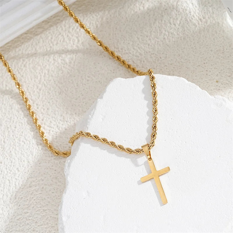 Goldene Kreuzkette – Klassischer Stil für jeden Anlass