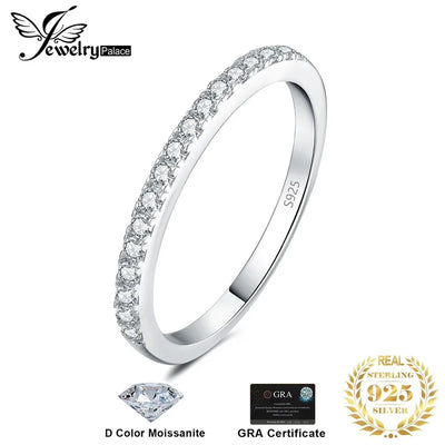 💍 Zeitloser Luxus – 925 Silberring mit Moissanite & GRA Zertifikat ✨