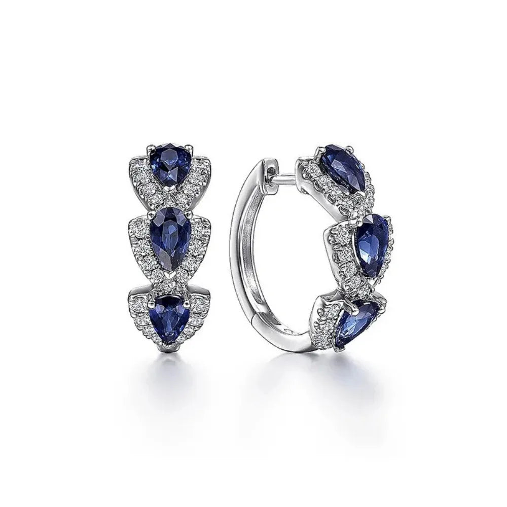 Royal Sapphire Ohrringe – Königlicher Glanz in Blau