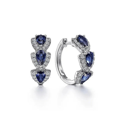 Royal Sapphire Ohrringe – Königlicher Glanz in Blau