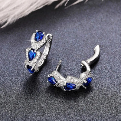 Royal Sapphire Ohrringe – Königlicher Glanz in Blau
