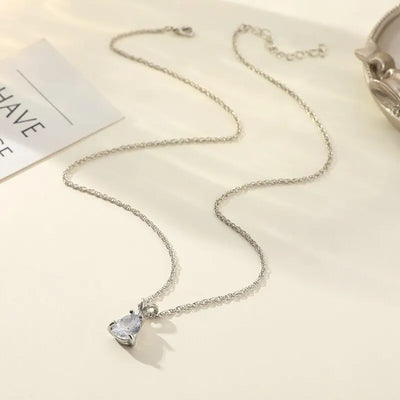 Crystal Drop – Tropfenanhänger aus Sterling Silber
