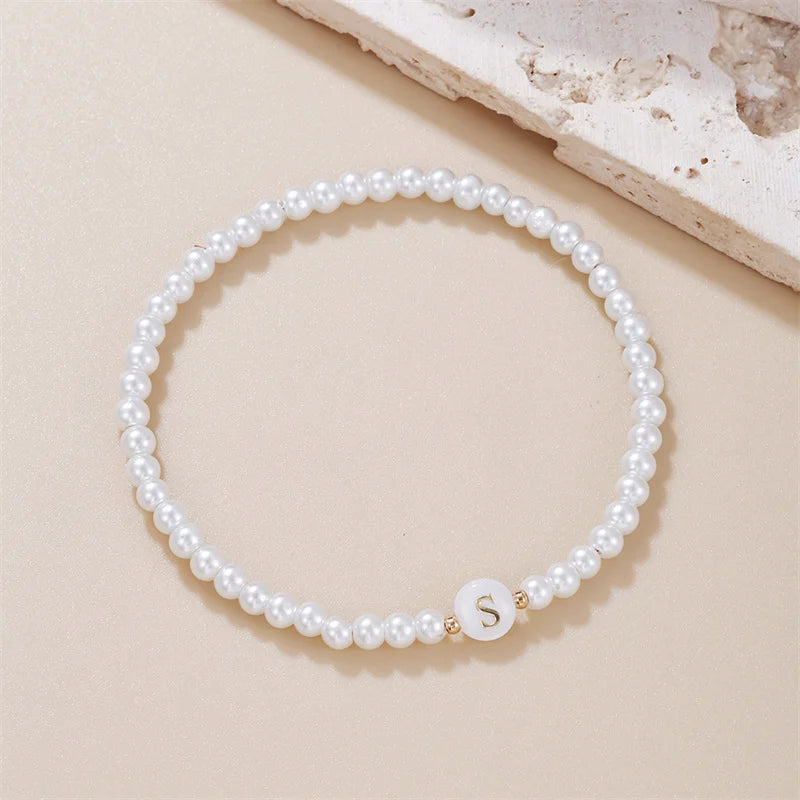 Pearl Initials – Personalisiertes Buchstabenarmband A–Z✨