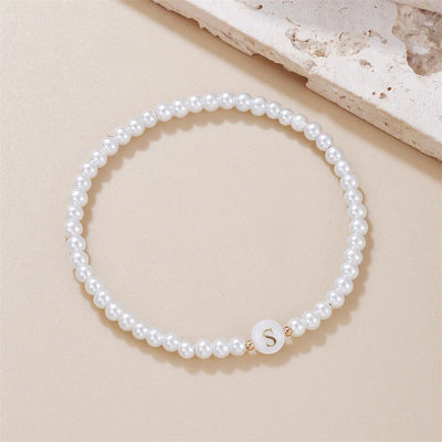 Pearl Initials – Personalisiertes Buchstabenarmband A–Z✨