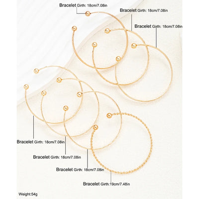 Golden Glow✨ – 7er Armreifen-Set für deinen Shine Moment 💫