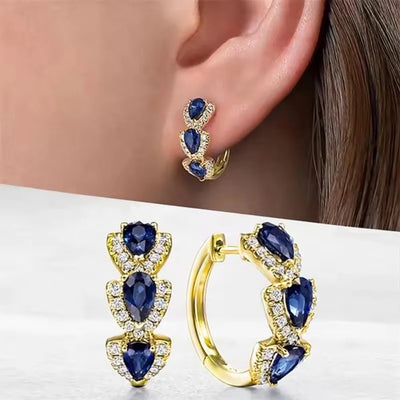 Royal Sapphire Ohrringe – Königlicher Glanz in Blau