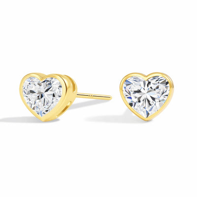 ✨ Heart Glow – 585 Gold Love Studs 💛 #GoldenVibes