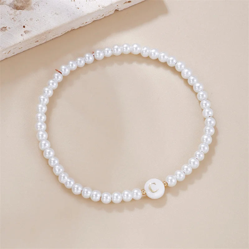 Pearl Initials – Personalisiertes Buchstabenarmband A–Z✨