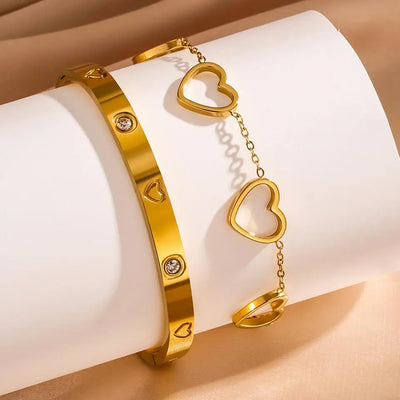 Heart Connection – Armband-Set mit Liebe im Detail✨