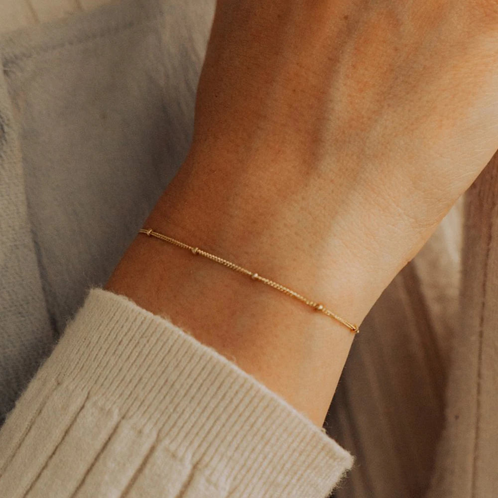 Zartes 585 Goldarmband ✨ – Minimalistische Eleganz aus Echtgold