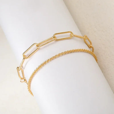 Luna Shine – Funkelndes Doppelarmband mit Herzanhänger 💎✨