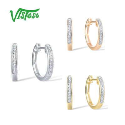 💎 14K Echtgold Ohrringe mit Diamanten – Luxuriöse Eleganz in Gold, Weißgold & Roségold 💫
