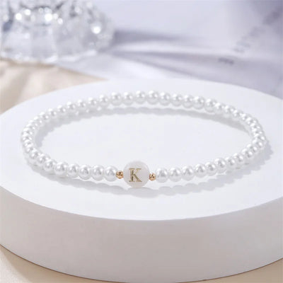 Pearl Initials – Personalisiertes Buchstabenarmband A–Z✨