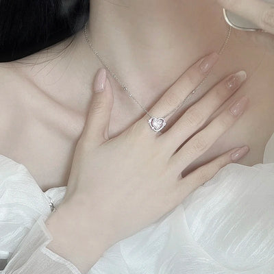 "Herzfunkeln" Halskette – in Weiß & Pink erhältlich💖