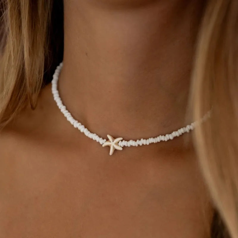 🌊 Seastar Vibes – Sommerlicher Choker mit Seestern 🤍✨