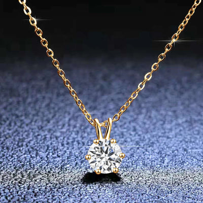 💎 14K Goldkette mit Moissanite Diamant – Zertifiziertes Luxusstück 💛