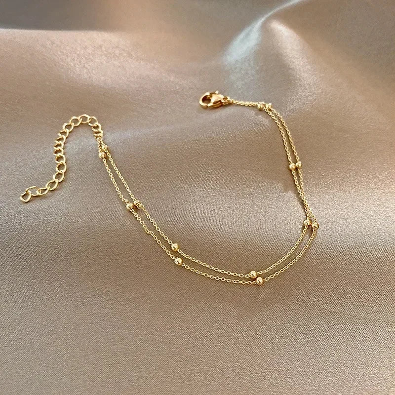 TwinGlow – Doppelkette mit Kugel-Highlights✨