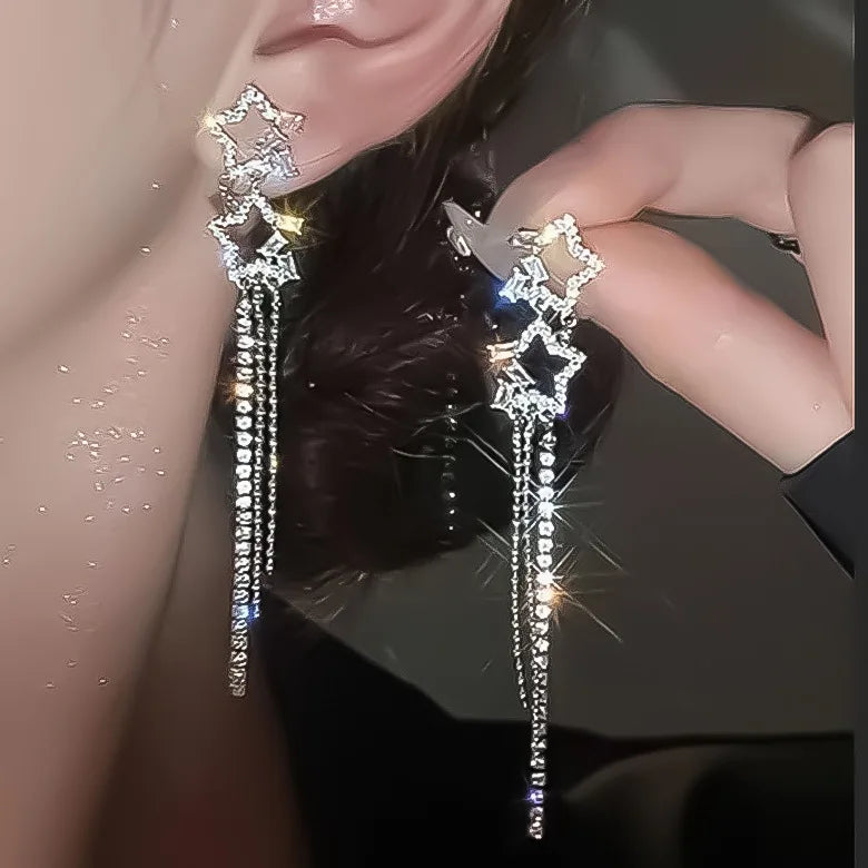 Starlight Dreams – Glitzernde Stern-Ohrhänger ✨🌟