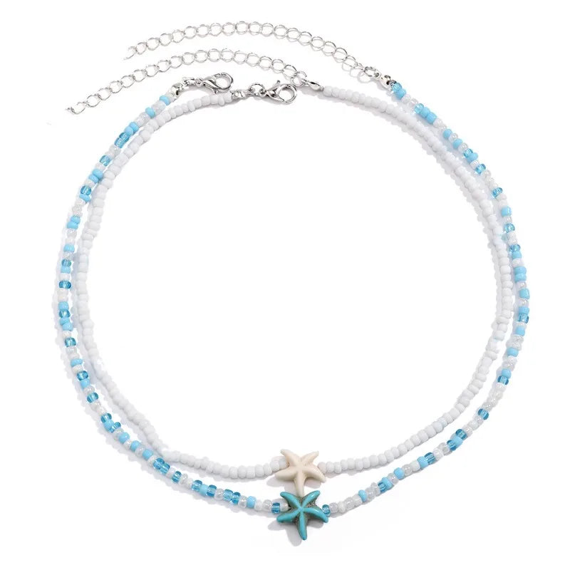 🌊 Seastar Vibes – Sommerlicher Choker mit Seestern 🤍✨