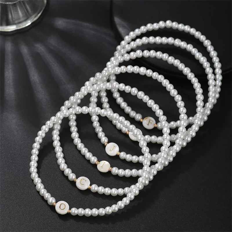 Pearl Initials – Personalisiertes Buchstabenarmband A–Z✨