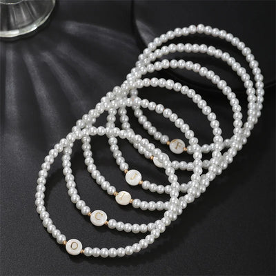 Pearl Initials – Personalisiertes Buchstabenarmband A–Z✨
