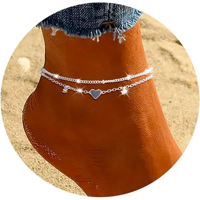 925er Sterling Silber Fußkettchen – Klassische Eleganz für jeden Anlass