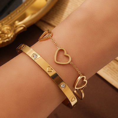 Heart Connection – Armband-Set mit Liebe im Detail✨