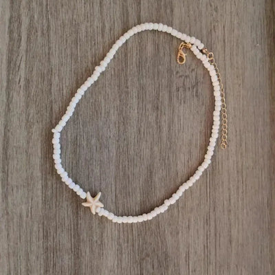 🌊 Seastar Vibes – Sommerlicher Choker mit Seestern 🤍✨